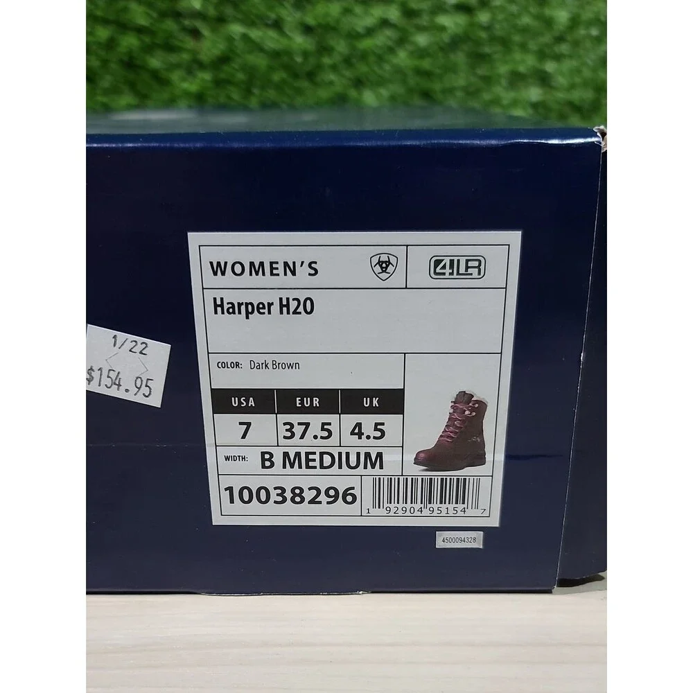 ARIAT Harper H20 Waterproof Boots / Dark Brown US Women's 7 NEW
